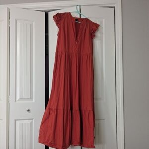 Who What Wear Vibrant Red Cotton Garment